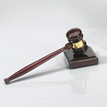 Rosewood Gavel w/ Band & Sound Block